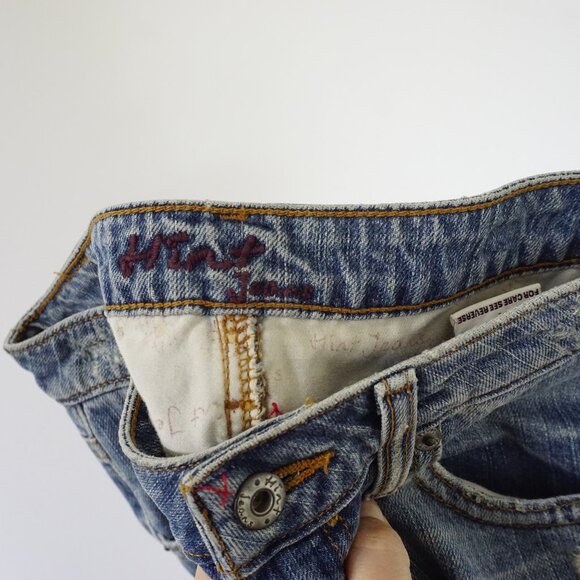 Vintage y2k low rise denim maxi skirt XS - Picture 6 of 9